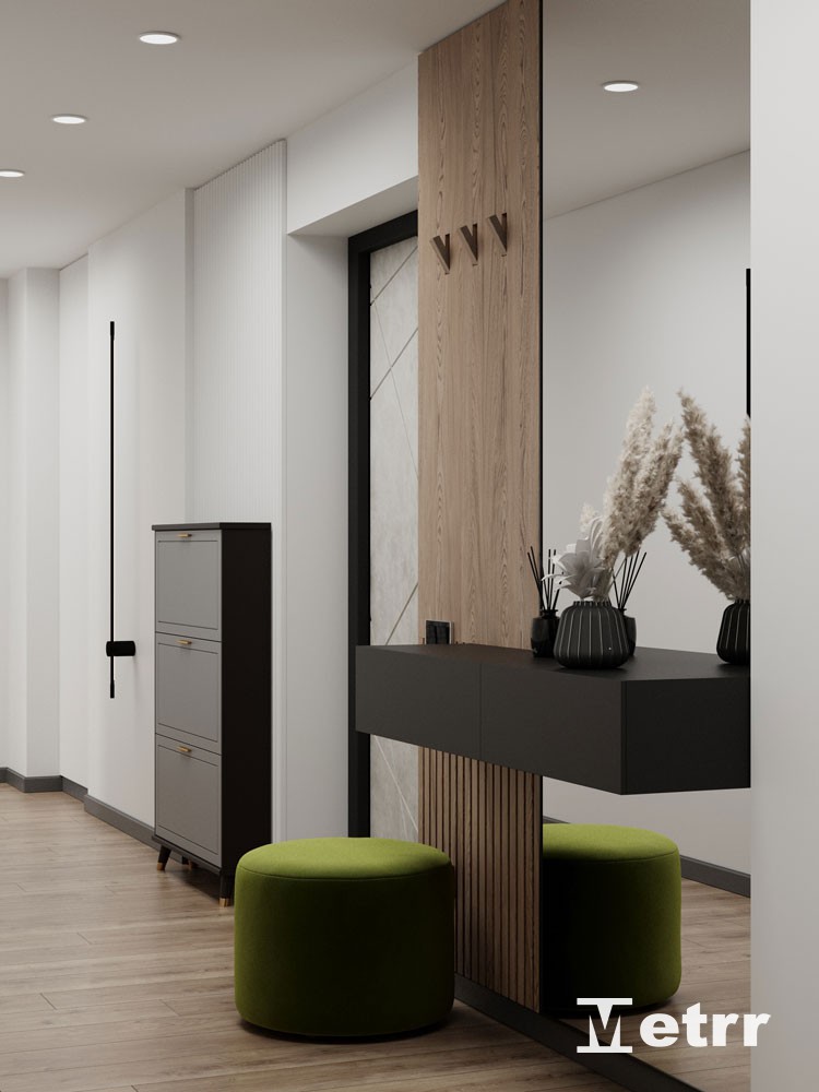 Дизайн проект трехкомнатной квартиры в ЖК Рекорд